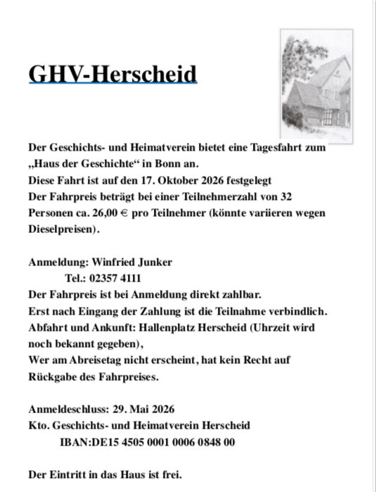 Fahrt zum Haus der Geschichte